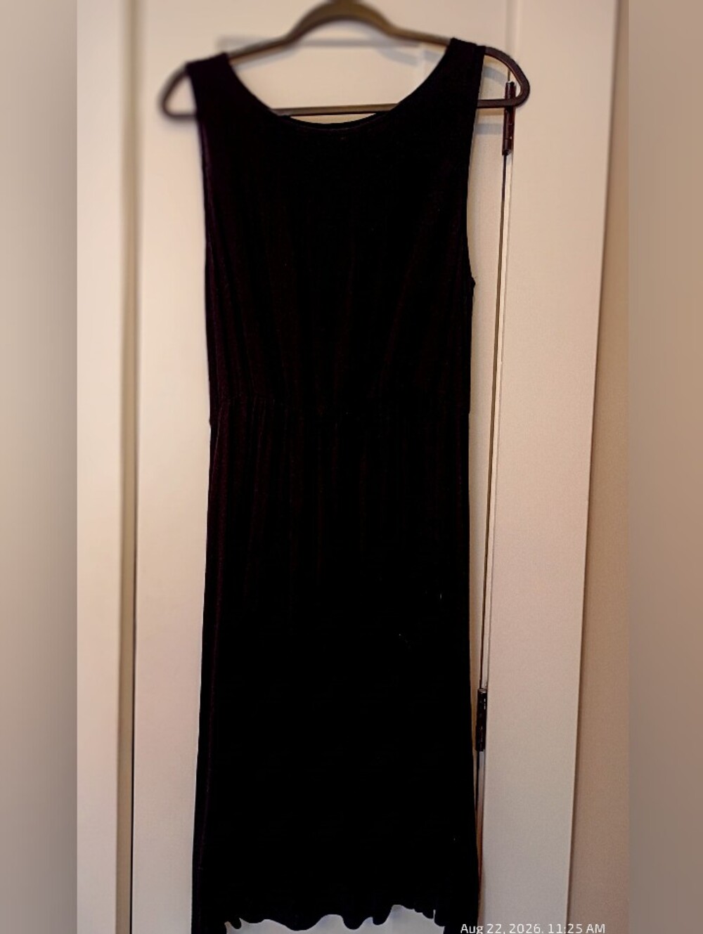 SHEIN Black Sleeveless Midi Dress